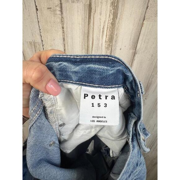 Petra153 STYLE# P214MXH-LI Distressed Ripped Jeans Button Fly Size 9/28 - Picture 11 of 16